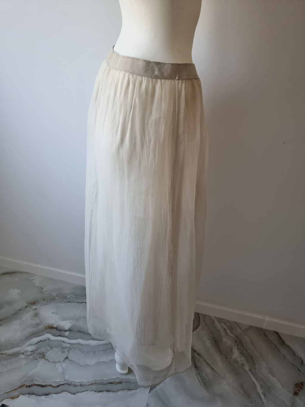 Fustă tulle - organza de mătase