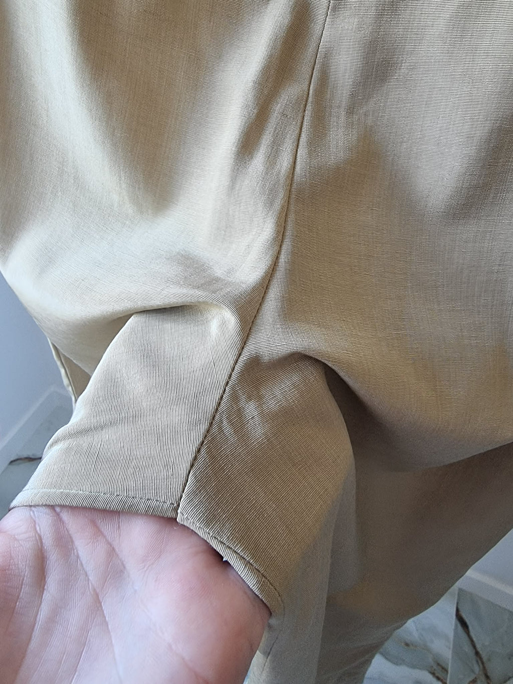Pantaloni din mătase sălbatică