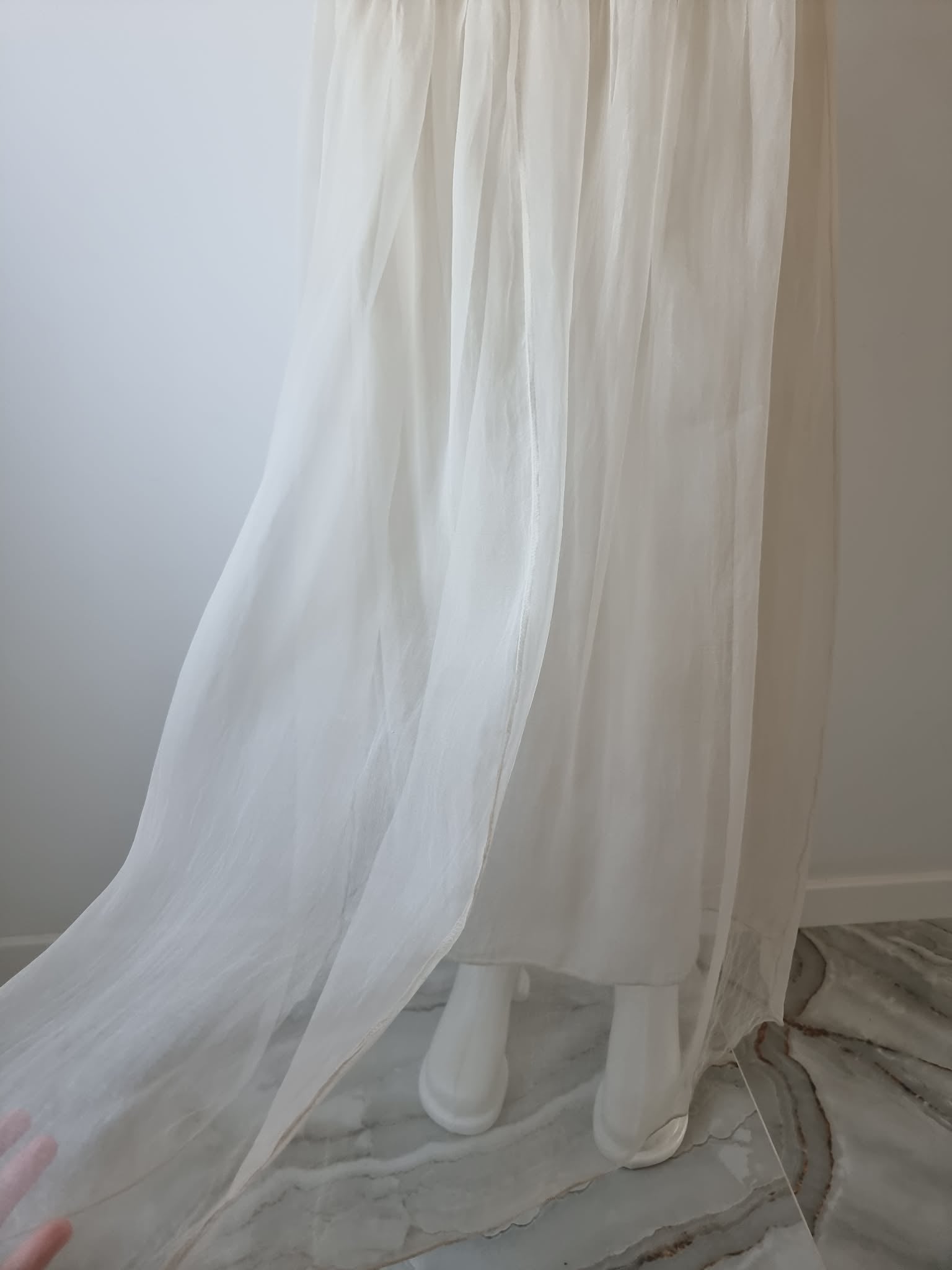 Fustă tulle - organza de mătase