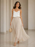 Fustă tulle - organza de mătase
