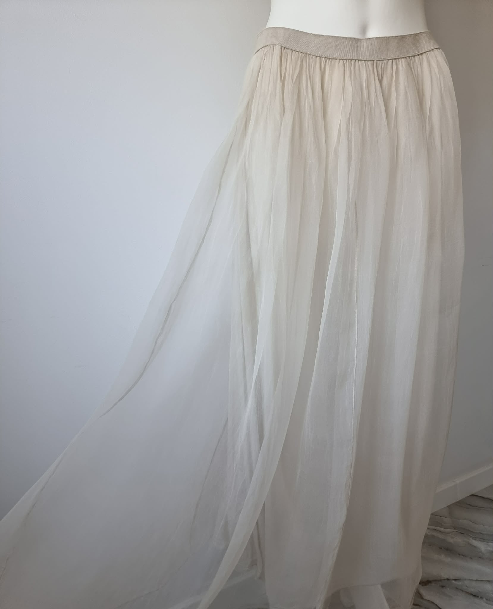 Fustă tulle - organza de mătase