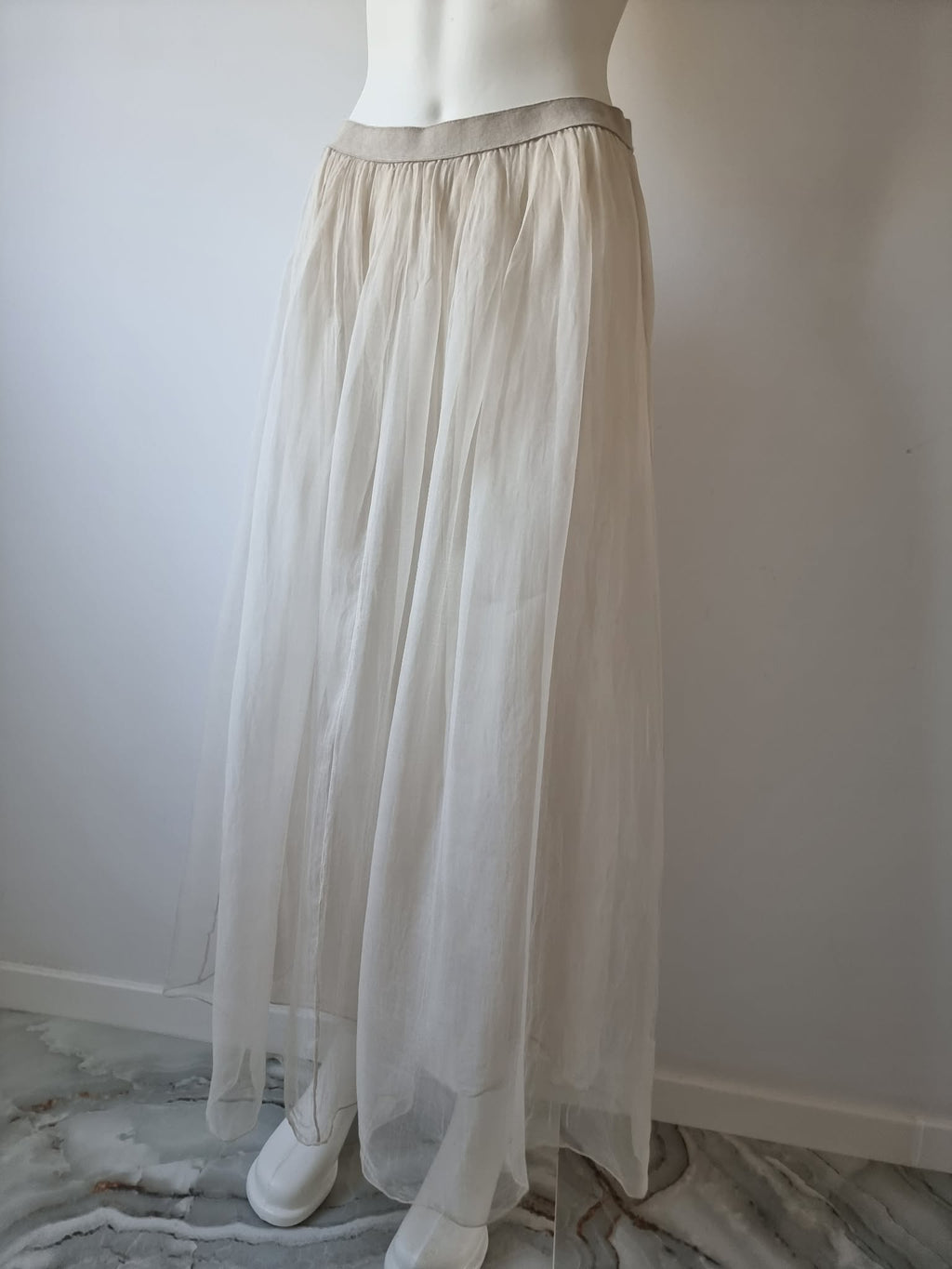 Fustă tulle - organza de mătase