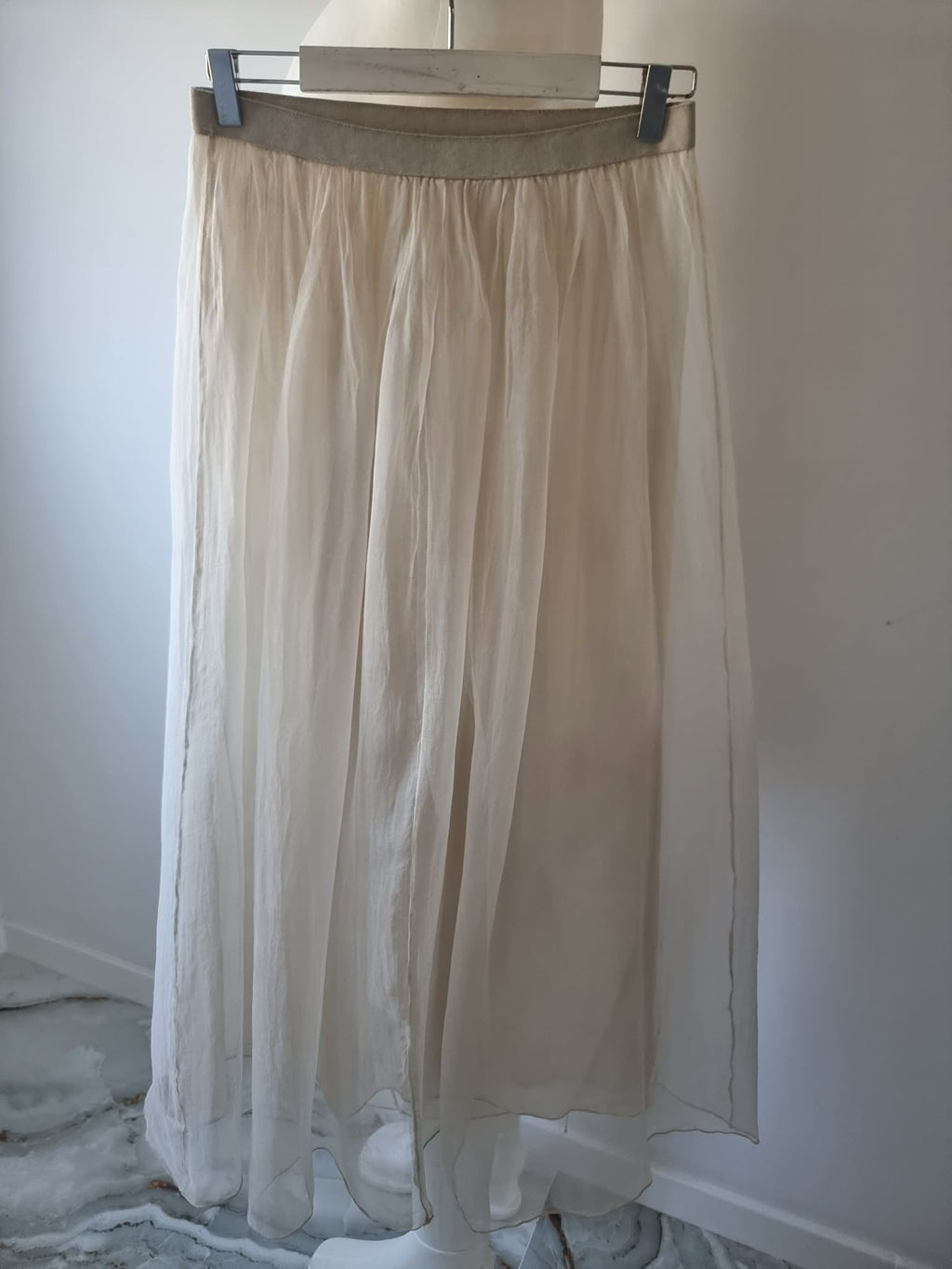 Fustă tulle - organza de mătase